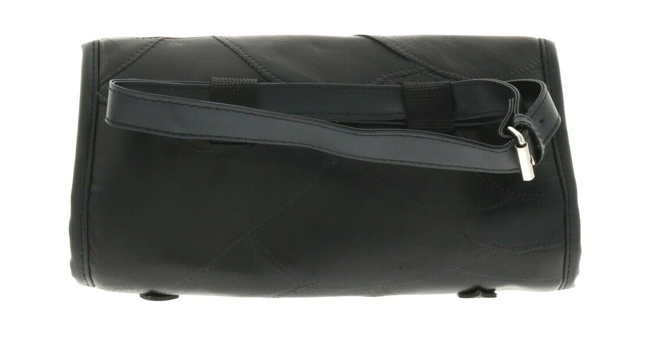 Barton Outdoors #MOTOLUG17 Genuine Leather Motorcycle Bike Luggage Storage Saddle Bag