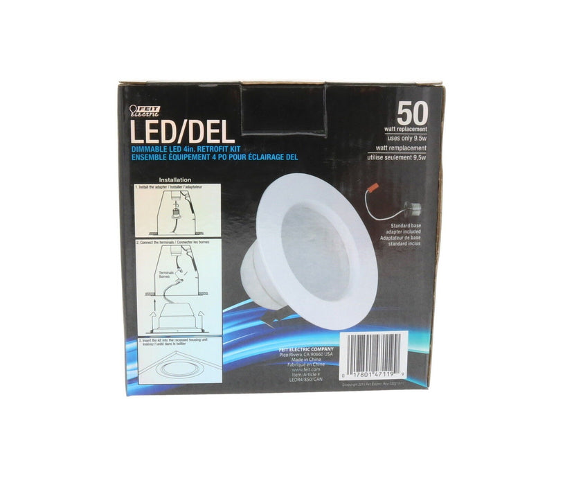 Feit #LEDR4/850/CAN 50W 4" LED Dimmable Recessed Lighting ~ 6-Pack