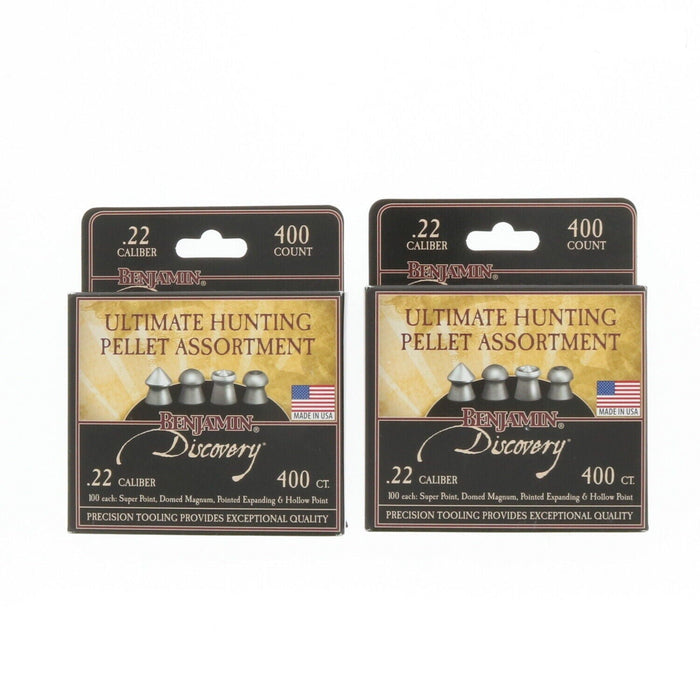 Benjamin #22BHPA    Discovery Ultimate Hunting Pellet Assortment 400-Count 22BHPA ~ 2-Pack 2-Pack