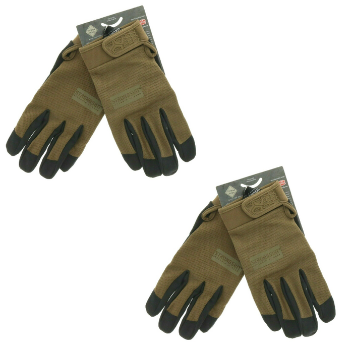 StrongSuit #50120-XXL Second Skin Gloves Brown Work Hunting XXL ~ 2-Pack