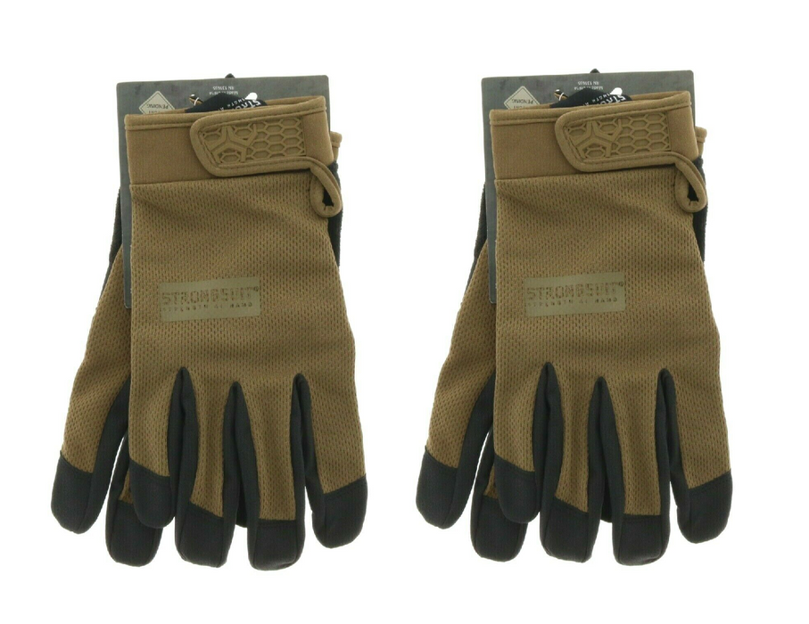 StrongSuit #50120-XXL Second Skin Gloves Brown Work Hunting XXL ~ 2-Pack