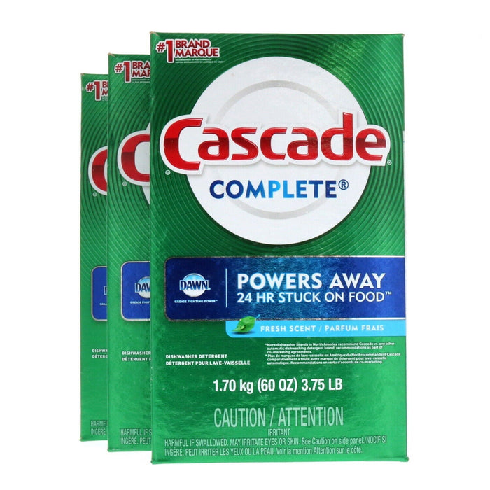 Cascade Complete Dishwasher Detergent Fresh Scent ~ 3 Pack