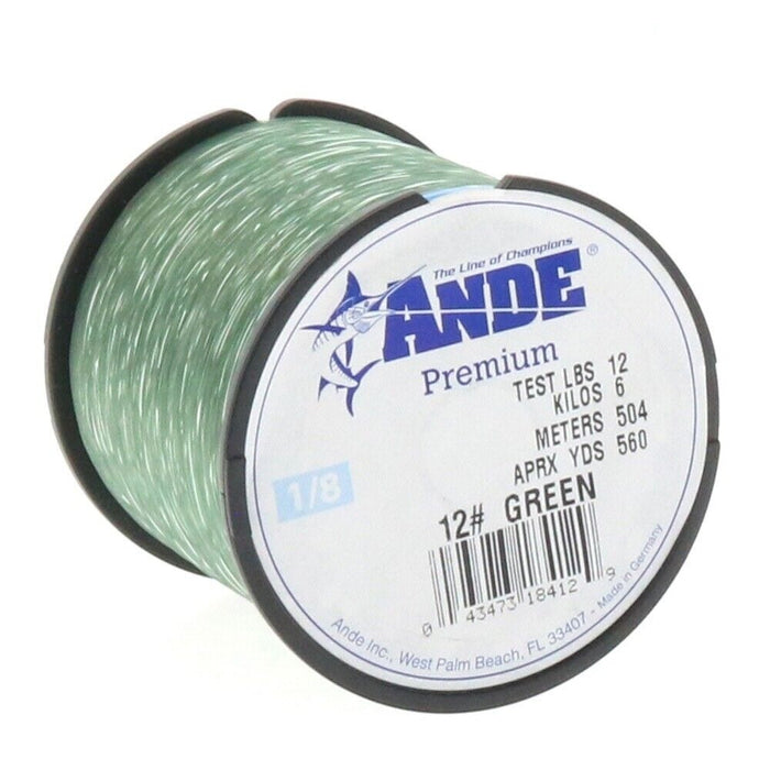 Ande Mono Fishing Line 12lb 560yds Green