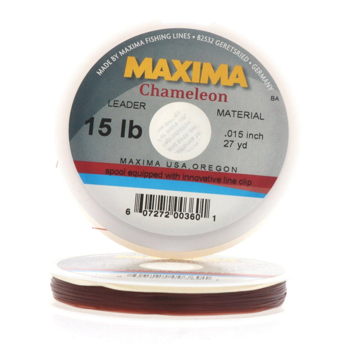 Maxima #MLC15 Chameleon Leader Material Wheel Line 15lb 27yds ~ 2-Pack ~ 54 Yards Total