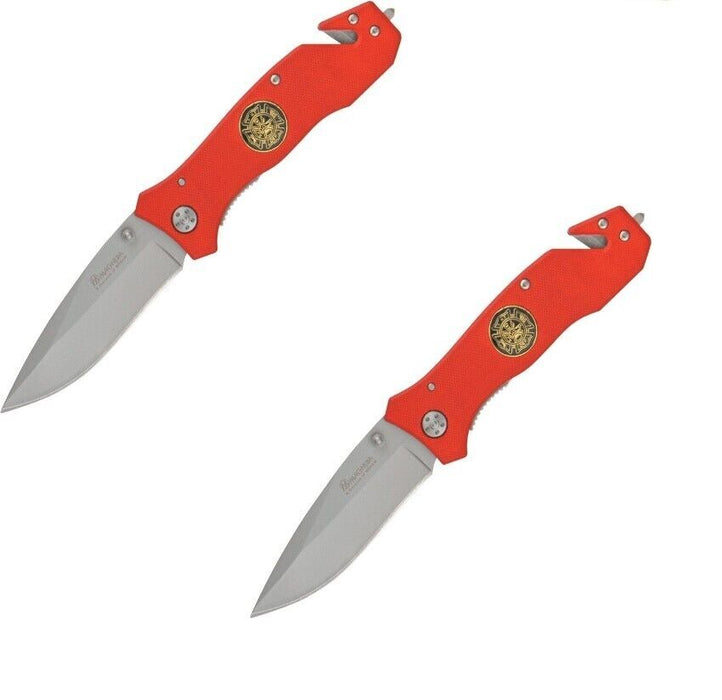 Boker #01MB366 Magnum Fire Department Rescue Folding Pocket Knife ~ 2-Pack