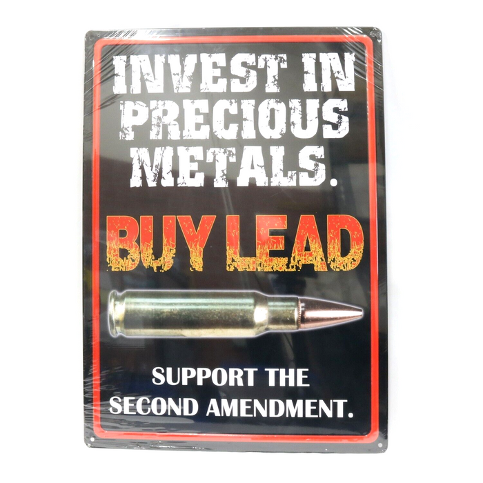 River's Edge Products #1495 Tin Metal Sign 2nd Amendment