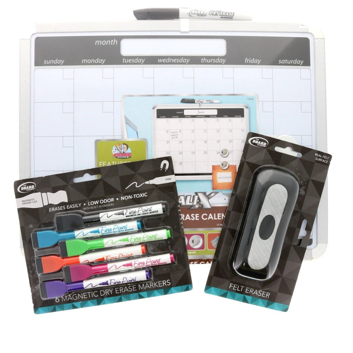 Mega Brands #AF120381 Magnetic Dry Erase Calendar White Board Markers