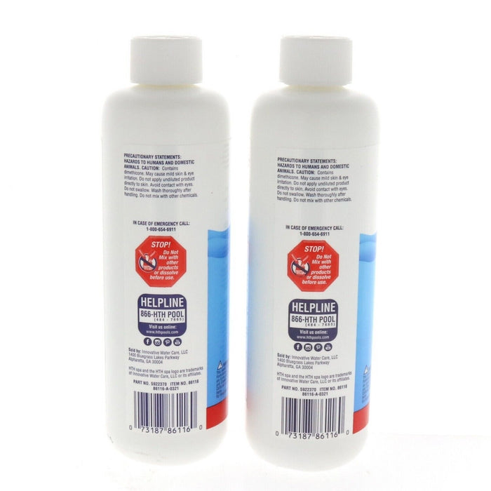 HTH Spa #352944 Defoamer Liquid~ 2-Pack 36oz Total