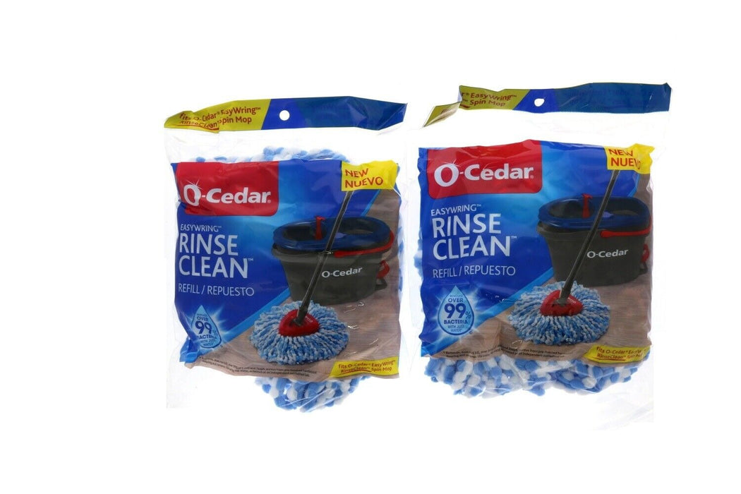 O-Cedar #08347-34-316-472 Easy Wring Rinse Clean Mop Refill ~ 2-Pack