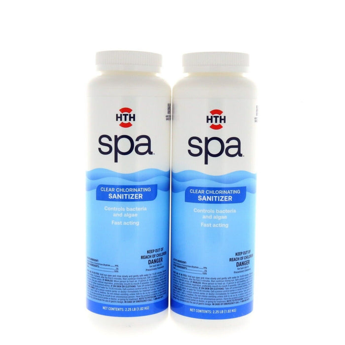 HTH #86134 Spa Clear Chlorinating Sanitizer Chemical Hot Tub ~ 2-Pack