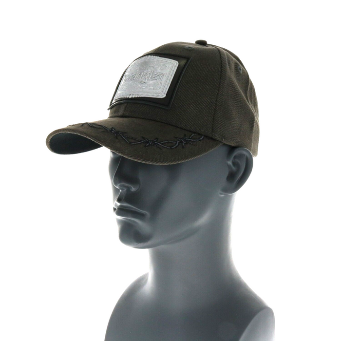 Wrangler #W1308-9808CH-000 Faux Silver Buckle Baseball Cap