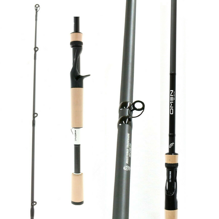13 Fishing #OB3C74H 7'4" Omen Black Heavy Casting Rod