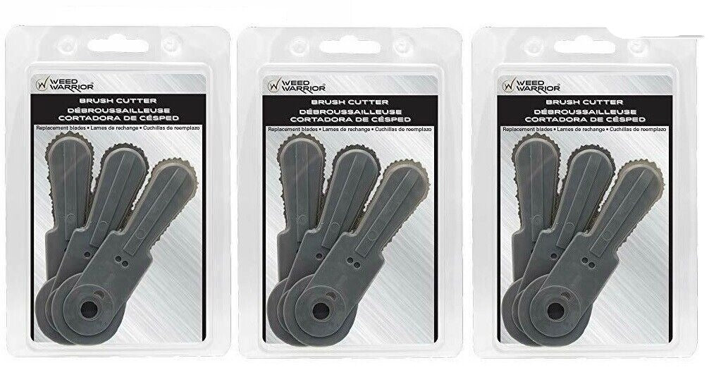 Weed Warrior #70279A Brush Cutter Replacement Blades ~ 3-Pack ~ 9 Blades Total