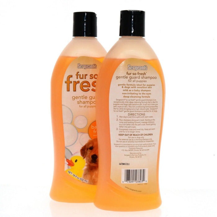 Sergeant's #1670KKI311 Fur So Fresh Gentle Guard Shampoo for Puppies 18oz ~ 2-Pack