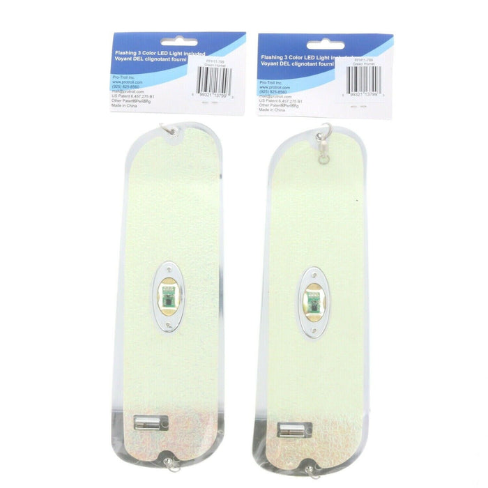 Pro-Troll #PFH11-799 HC11 Lighted Flasher 11" Green Hornet ~ 2-Pack