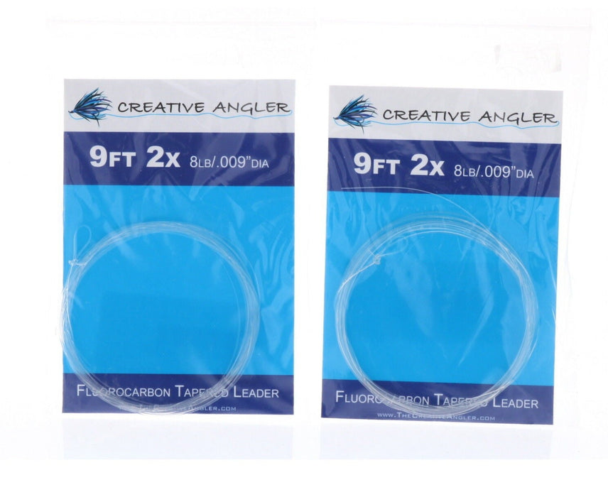 Creative Angle Fluorocarbon Tapered Leader Line 9Ft 1X /2X / 3X / 4X