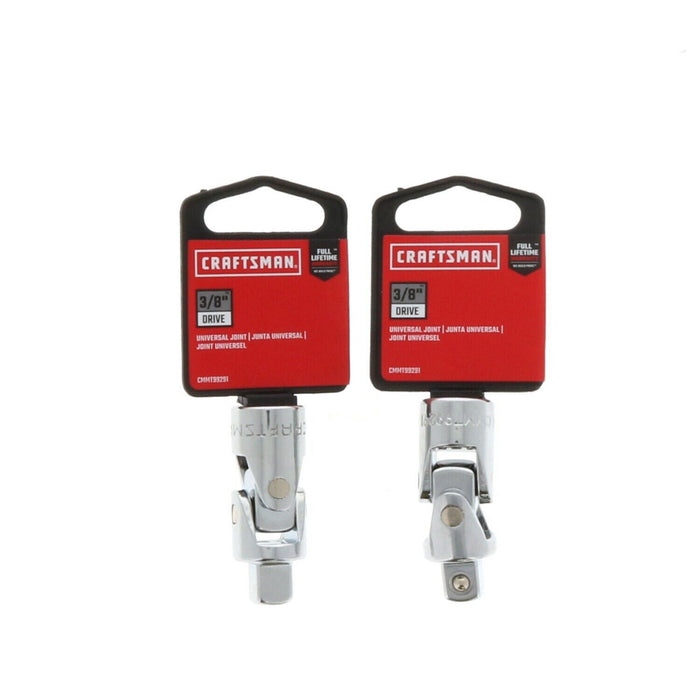 Craftsman #CMMT99291    3/8" Drive Craftsman Universal Joint Ratchet Tool ~ 2 Pack ~ 2 ~ Joints Total