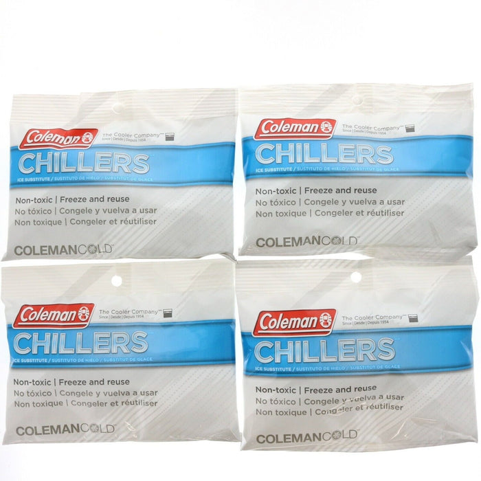 Coleman #3000003561 Chillers Ice Substitute Ice Packs ~ 4-Pack