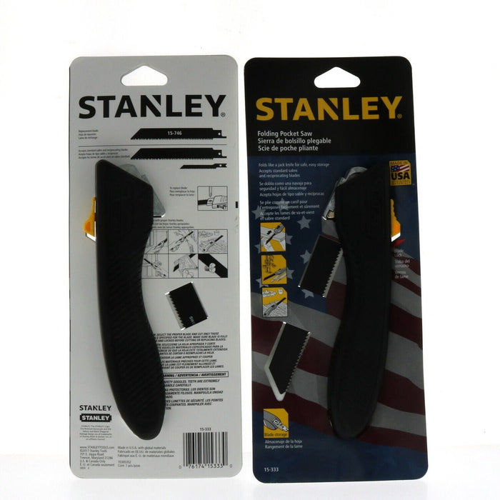 Stanley #15-333 Folding Pocket Saw ~ 2-Pack