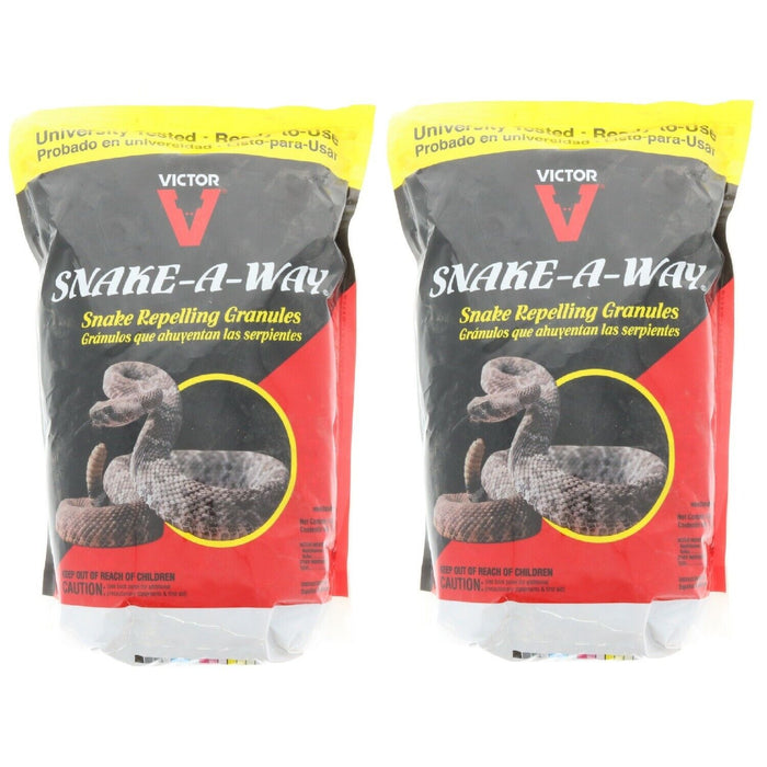 Woodstream #VP364B Snake Away Snake Repelling Granules ~ 2-Pack ~ 8lbs Total