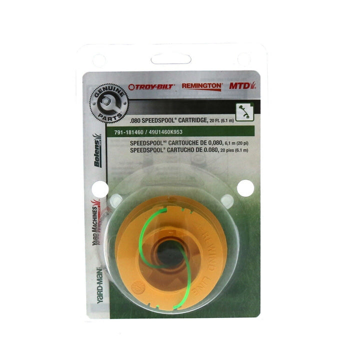 MTD #49U1460K953 .080" x 20' Trimmer Weed String Line Speed Spool