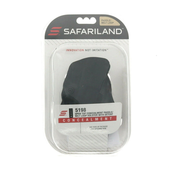 Safariland #5198 Open Top Concealment Paddle/Belt Loop Holster W/Detent Gock 43