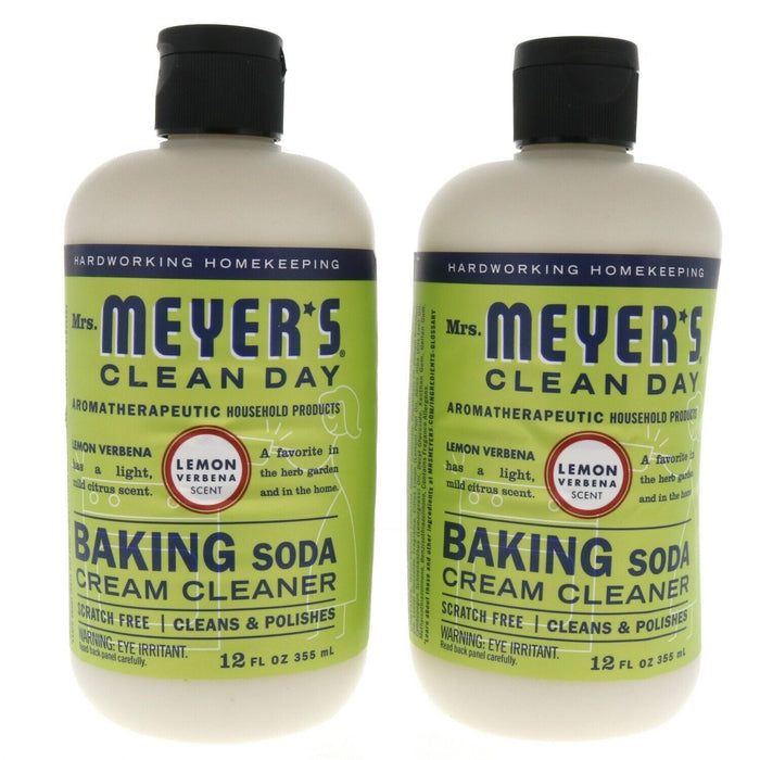 Mrs. Meyer's #1827021 Clean Day Baking Soda Cream Cleanser Lemon ~ 2-Pack