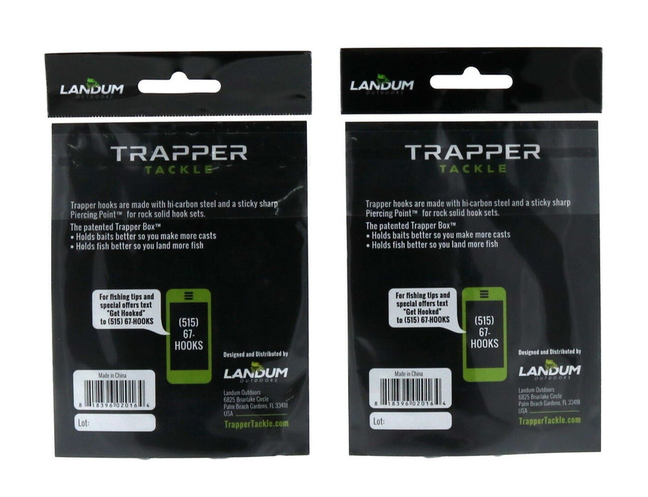 Trapper Tackle #20550-25 5/0 Offset Wide Gap Hooks 25ct ~ 2-Pack ~ 50 Hooks Total