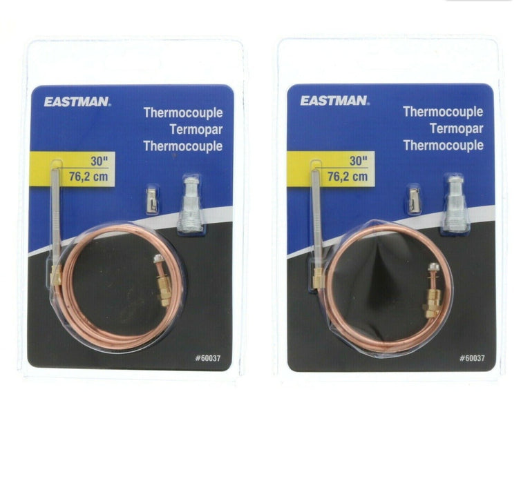 Eastman #60037   30" Thermocouple Pilot Burner Gas LP ~ 2 Pack ~ 2 Thermocouples Total