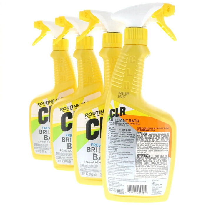 CLR Bathroom Foaming Clean Action Spray 26oz ~ 4-Pack