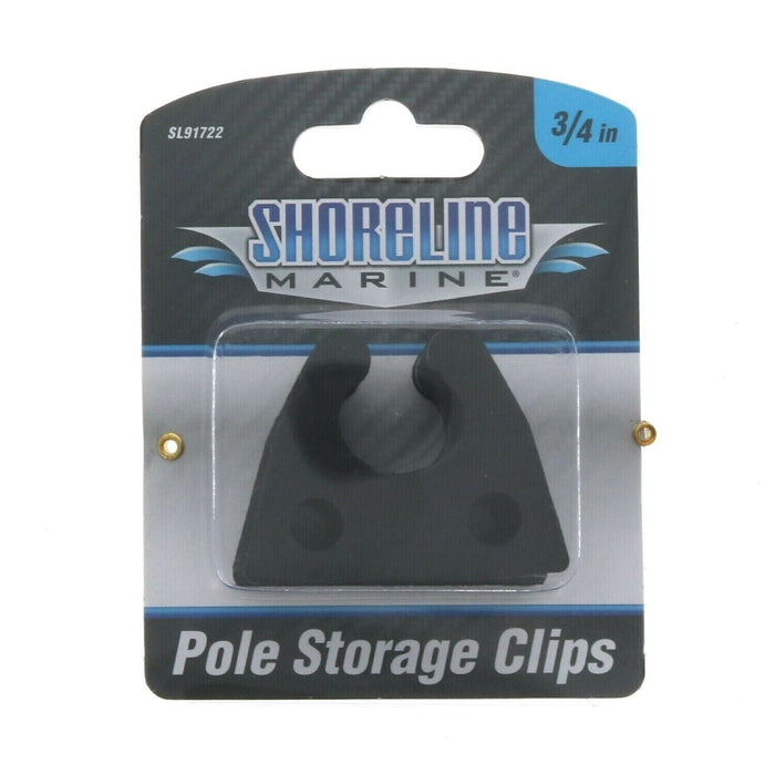 Shoreline Marine #SL91722 3/4" Rubber Pole Light Storage Clips ~ 2-Pack
