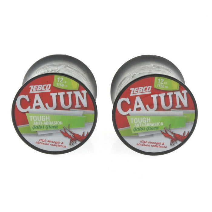 ZEBCO   Cajun Freshwater Fishing Line 12 Lb Test 1150 Yards ~ 2-Spools