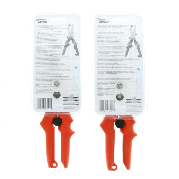 Wiss #MPX5 11" Wire Cutter Cutting Snips ~ 2-Pack