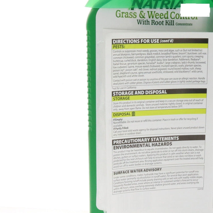 Natria #706500A Grass & Weed Control w/ Root Killer Concentrate 32oz ~ 2-Pack