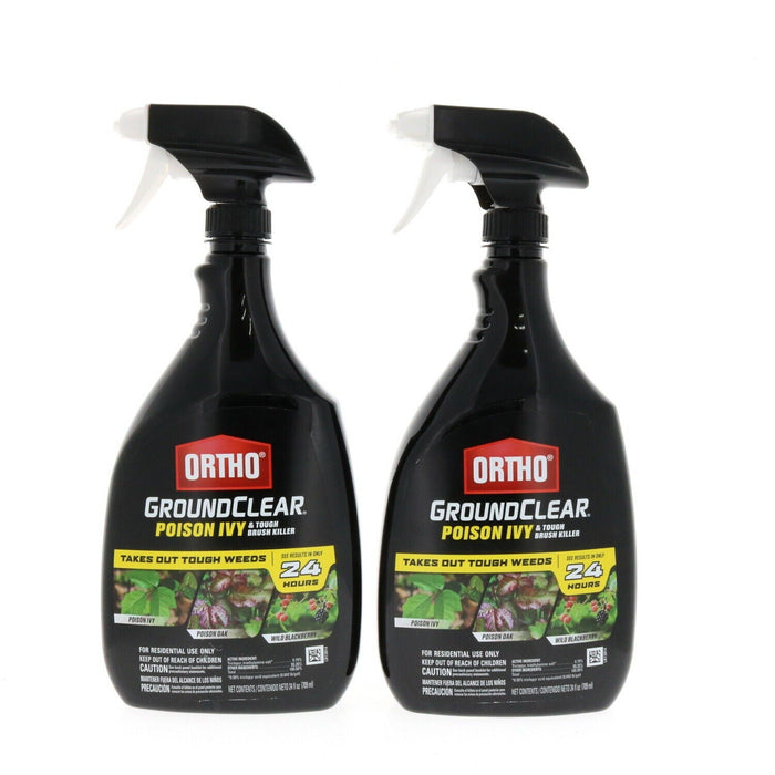 Ortho #0475805 GroundClear 24 Oz. Spray - Poison Ivy/Weed Killer ~ 2 Pack ~ 48oz Total