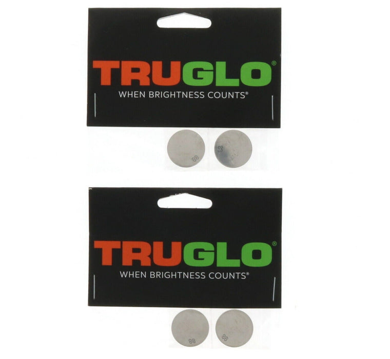 TruGlo #TG988C CR2032 Battery Replacement Optics ~ 2-Pack ~ 4 Batteries Total