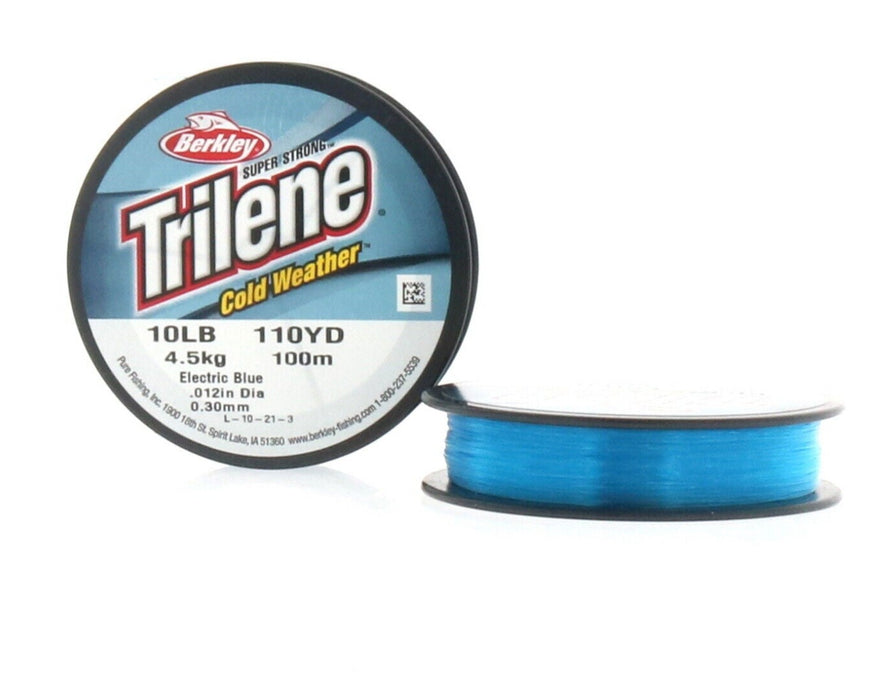 Berkley #CWPS10-EB Trilene Cold Weather Ice Fishing Line 10lb 110yd Electric Blue ~ 2-Pack