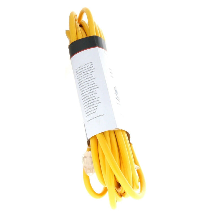 Monster 50ft Heavy-Duty Power Extension Plug Cord