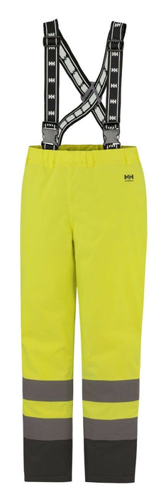 Helly Hansen #70445 Hi-Vis Work Wear Pants Suspender Waterproof ~ Size Medium