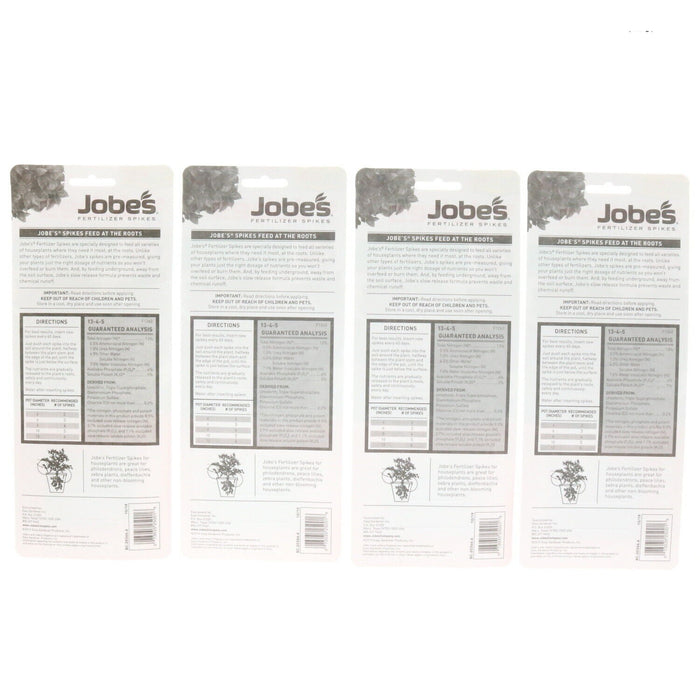 Jobe's #BC-20366.6    House Plant Fertilizer Food Spikes ~ 4-Pack