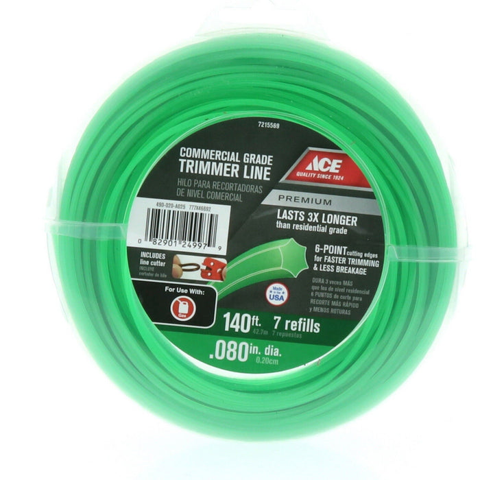 Ace Hardware #7215569 Commercial Grade Trimmer Line .080" x 140'