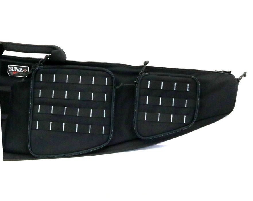 G.P.S. #GPS-T42ARB 42" Padded Rifle Case With Handgun Pocket Magazine Pockets Range Bag