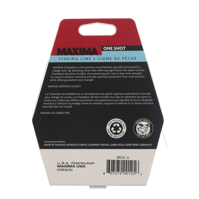 Maxima #MOC 6 One Shot Chameleon Fishing Line 6lbs 250yds