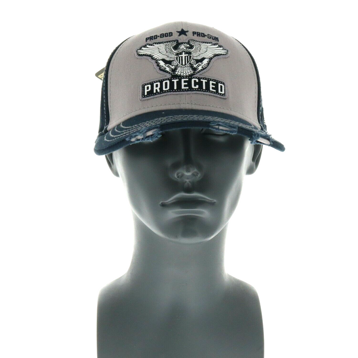 Buck Wear Pro-God Pro-Gun Protected Adjustable Baseball Cap Hat 2nd Amendment