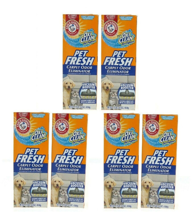 Arm & Hammer #70508644 Carpet Pet Dog Cat Odor Eliminator Deodorizer ~ 6-Pack ~ 11.25 lbs. Total