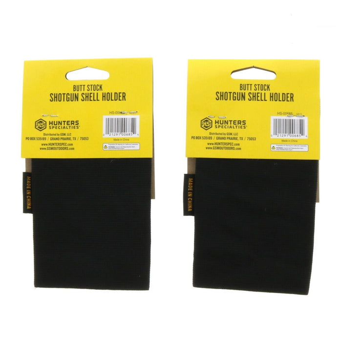 Hunter's Spec # HS-00685  5-Shell Shot Gun Buttstock Ammo Shell Holder ~ 2-Pack ~ 2 Holders Total