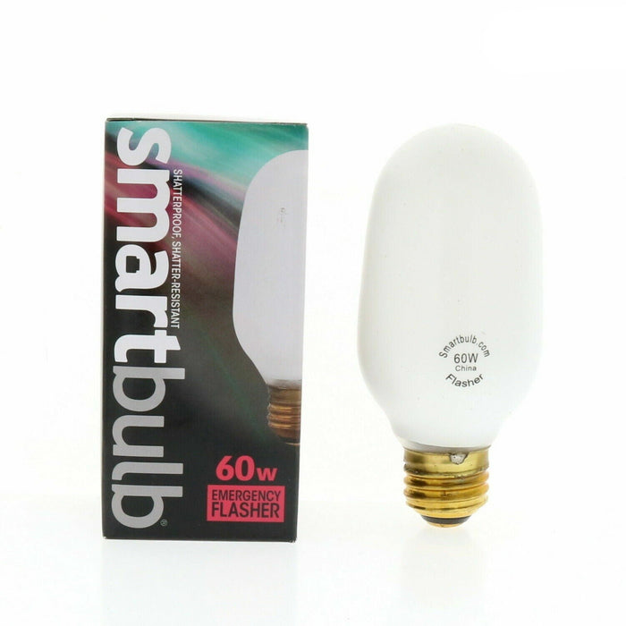 Smart Bulb #SM02100 Emergency Flasher Light Bulbs 60W ~ 6-Pack