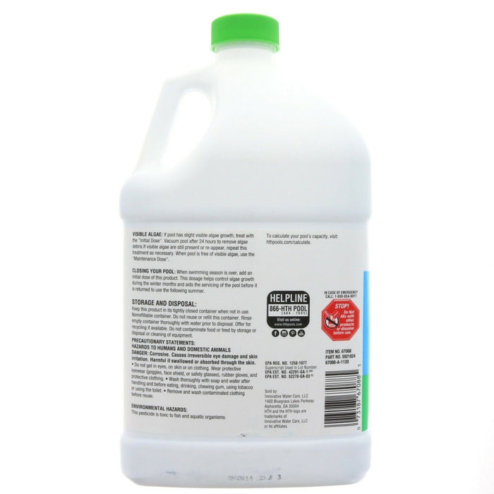 HTH #67045 Algae Guard Swimming Pool 1 Gallon