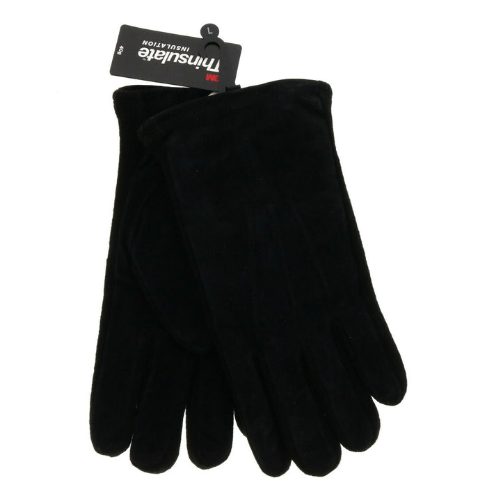 3M Thinsulate #2066T Richmond Classic Gloves Men Suede Insulated Black Driving Gloves M