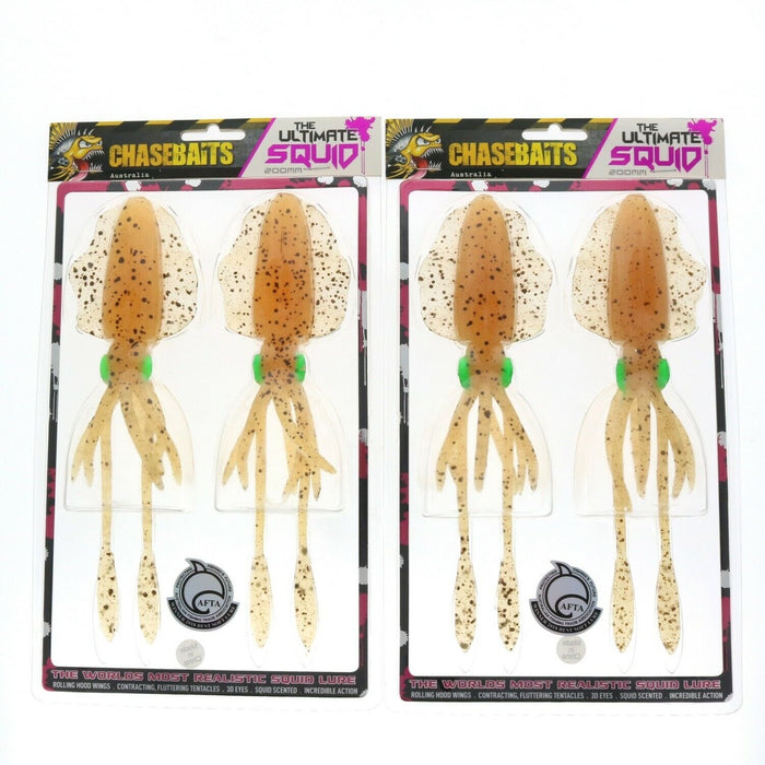 Chasebaits #SQ200-03 The Ultimate Squid Lure Calamari ~ 2-Pack